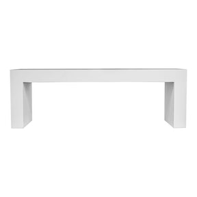 Lazarus Outdoor Bench White by Moe's Home at Eve Furniture