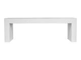 Lazarus White Outdoor Bench by Moe's Home at Eve Furniture