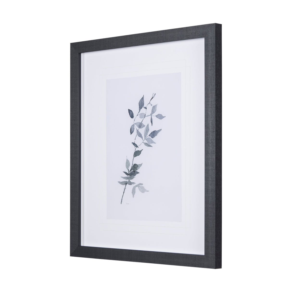 Leaf Shadow I by Mercana Studio a Hand Embellished Textured Framed Art Print Matted under Glass by Mercana at Eve Furniture