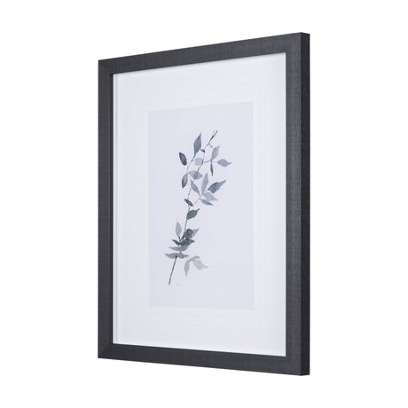 Leaf Shadow I by Mercana Studio a Hand Embellished Textured Framed Art Print Matted under Glass by Mercana at Eve Furniture