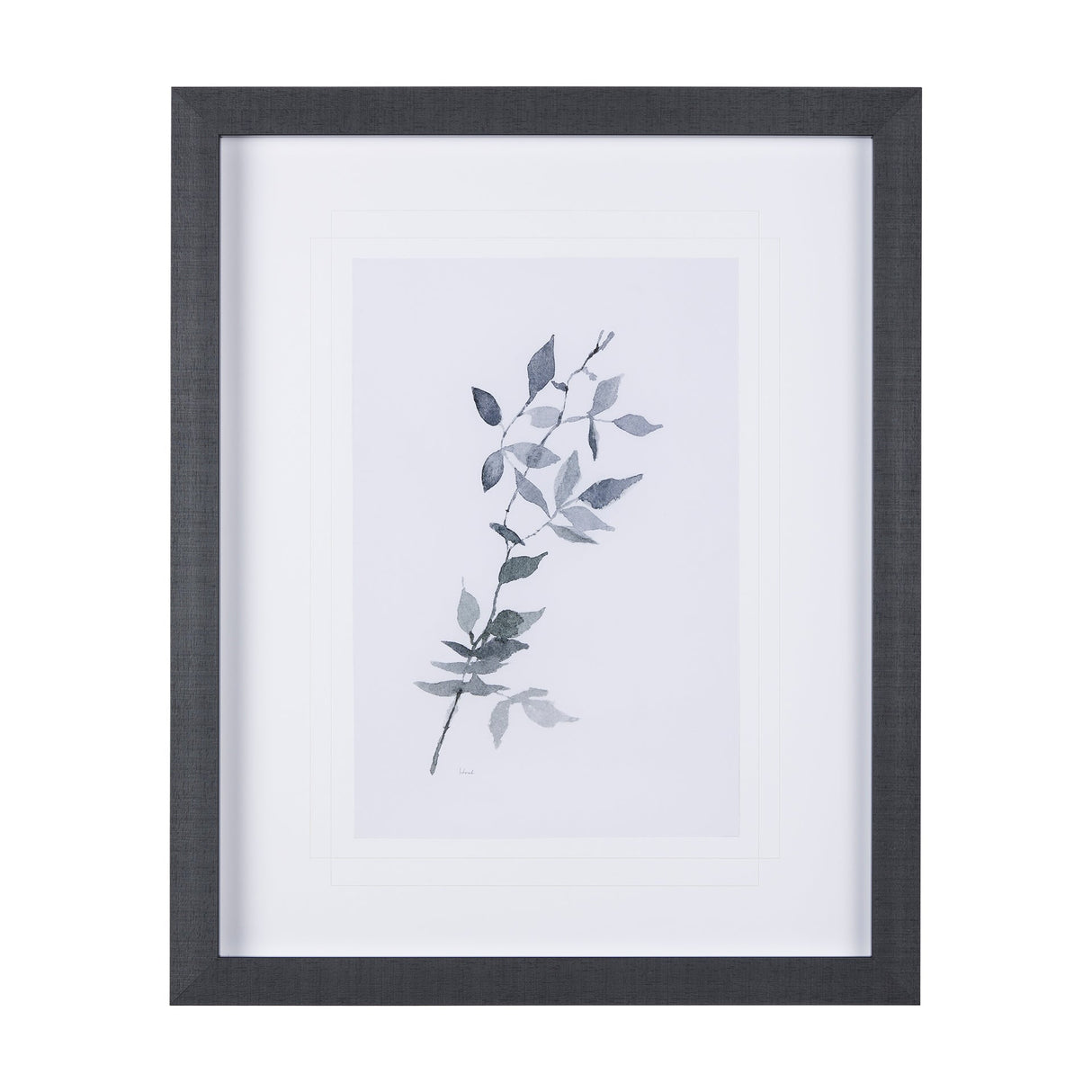 Leaf Shadow I by Mercana Studio a Hand Embellished Textured Framed Art Print Matted under Glass by Mercana at Eve Furniture