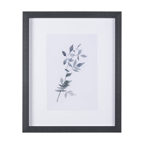 Leaf Shadow I by Mercana Studio a Hand Embellished Textured Framed Art Print Matted under Glass by Mercana at Eve Furniture