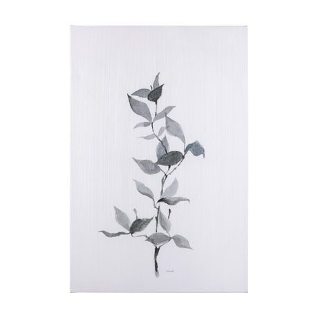 Leaf Shadow II by Mercana Studio a Hand Embellished Textured Canvas by Mercana at Eve Furniture