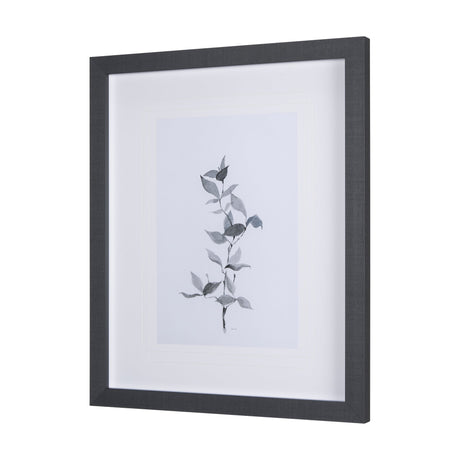 Leaf Shadow II by Mercana Studio a Hand Embellished Textured Framed Art Print Matted under Glass by Mercana at Eve Furniture
