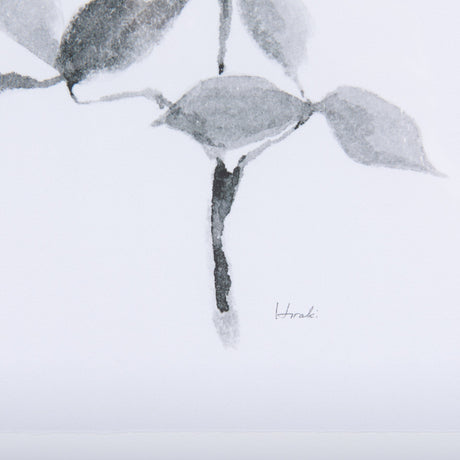 Leaf Shadow II by Mercana Studio a Hand Embellished Textured Framed Art Print Matted under Glass by Mercana at Eve Furniture
