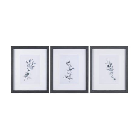 Leaf Shadow II by Mercana Studio a Hand Embellished Textured Framed Art Print Matted under Glass by Mercana at Eve Furniture