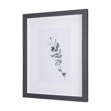 Leaf Shadow III by Mercana Studio a Hand Embellished Textured Framed Art Print Matted under Glass by Mercana at Eve Furniture