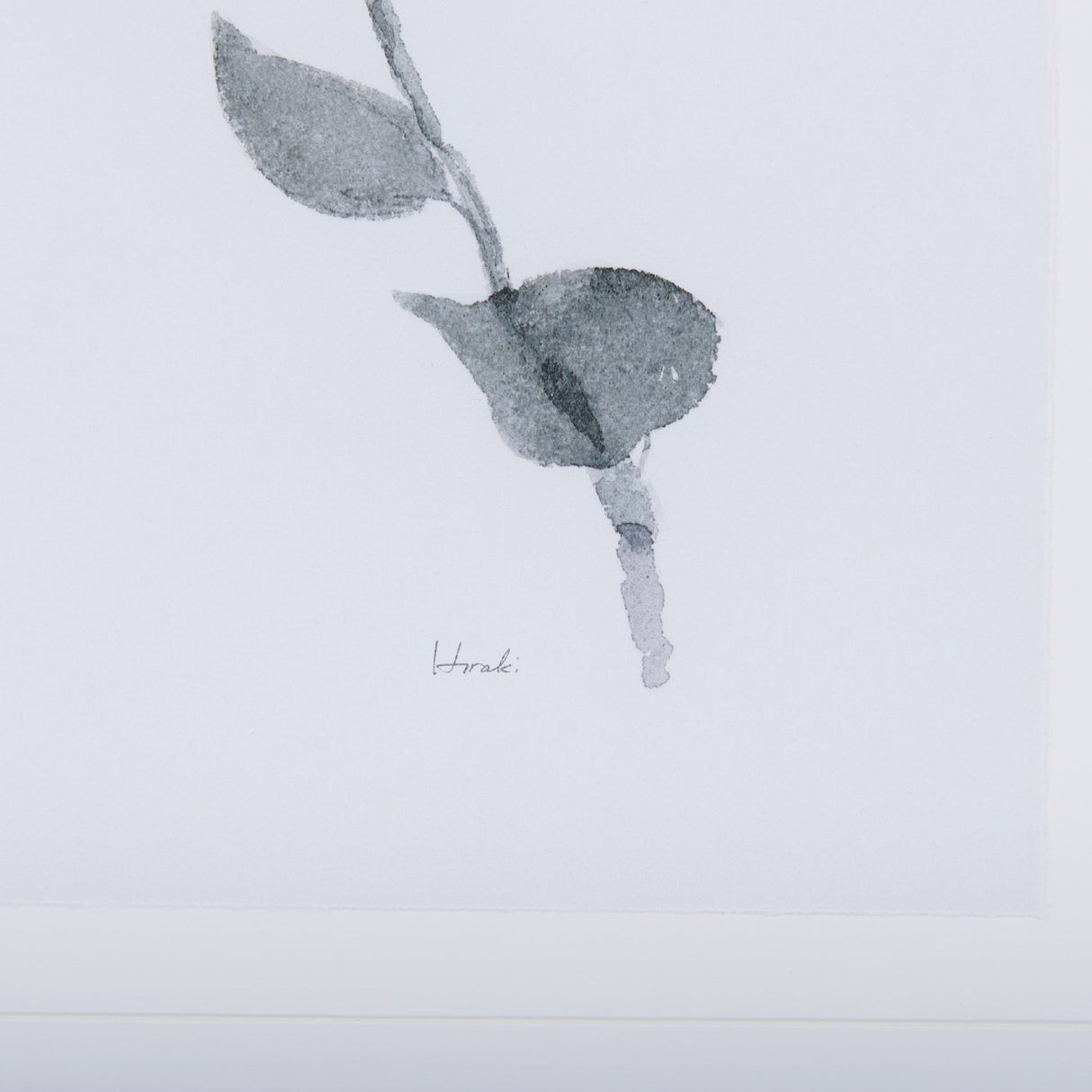 Leaf Shadow III by Mercana Studio a Hand Embellished Textured Framed Art Print Matted under Glass by Mercana at Eve Furniture