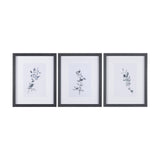 Leaf Shadow III by Mercana Studio a Hand Embellished Textured Framed Art Print Matted under Glass by Mercana at Eve Furniture