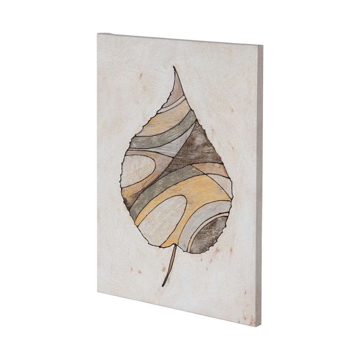 Leafy Patterns 1 by Filippo Ioco a Hand Embellished Textured Canvas by Mercana at Eve Furniture