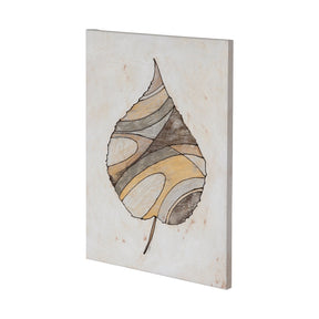 Leafy Patterns 1 by Filippo Ioco a Hand Embellished Textured Canvas by Mercana at Eve Furniture