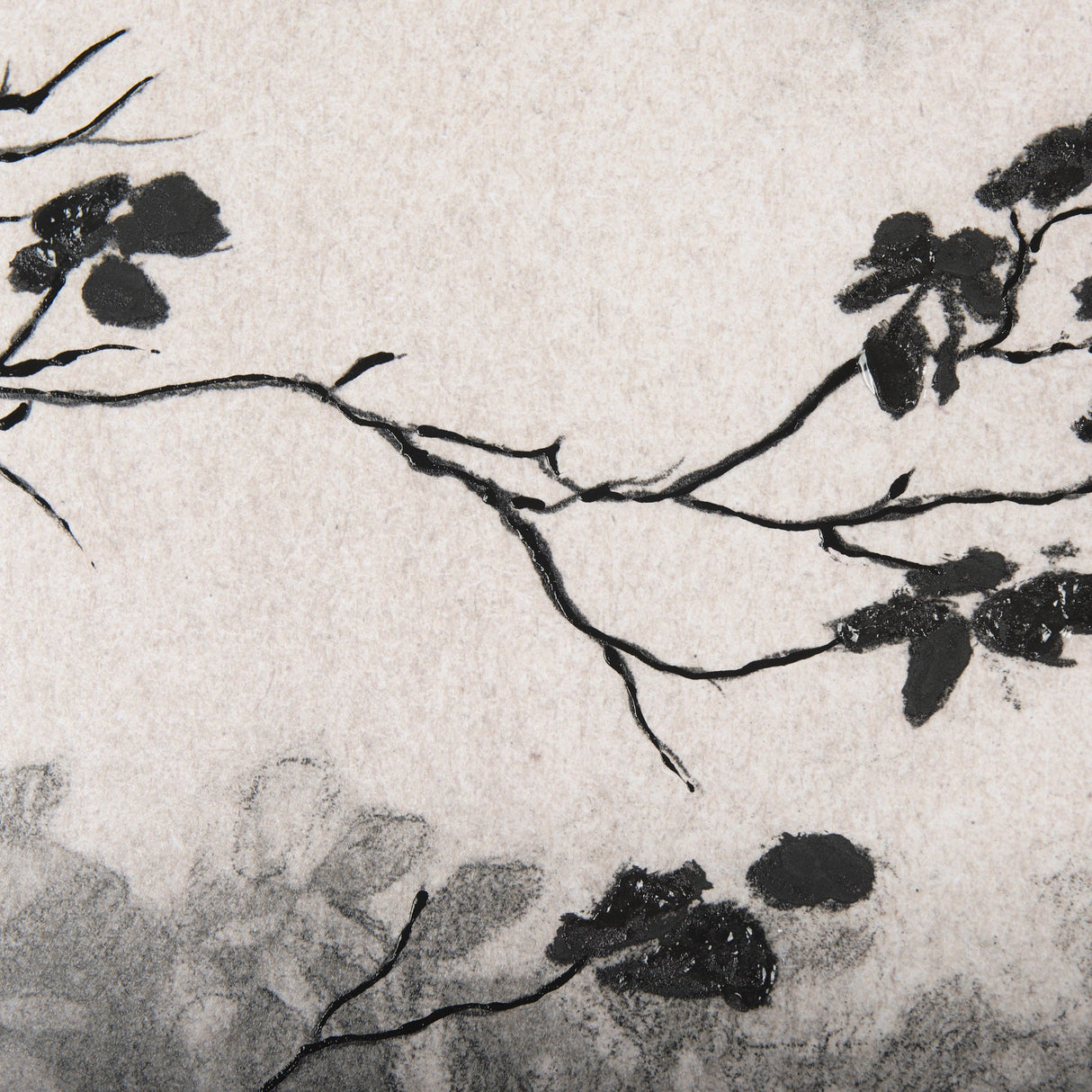 Leafy Shade I by Mercana Studio a Hand Embellished Textured Framed Art Print Matted under Glass by Mercana at Eve Furniture