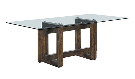Leah Brown Dining Room Set by Cosmos Furniture at Eve Furniture