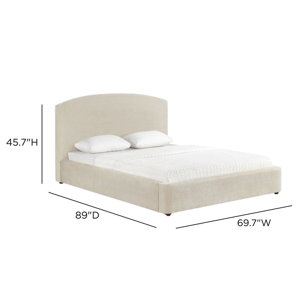 Leah Performance Chenille Bed by TOV Furniture at Eve Furniture