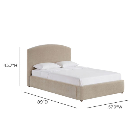 Leah Performance Chenille Bed by TOV Furniture at Eve Furniture