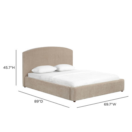 Leah Performance Chenille Bed by TOV Furniture at Eve Furniture