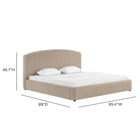 Leah Performance Chenille Bed by TOV Furniture at Eve Furniture