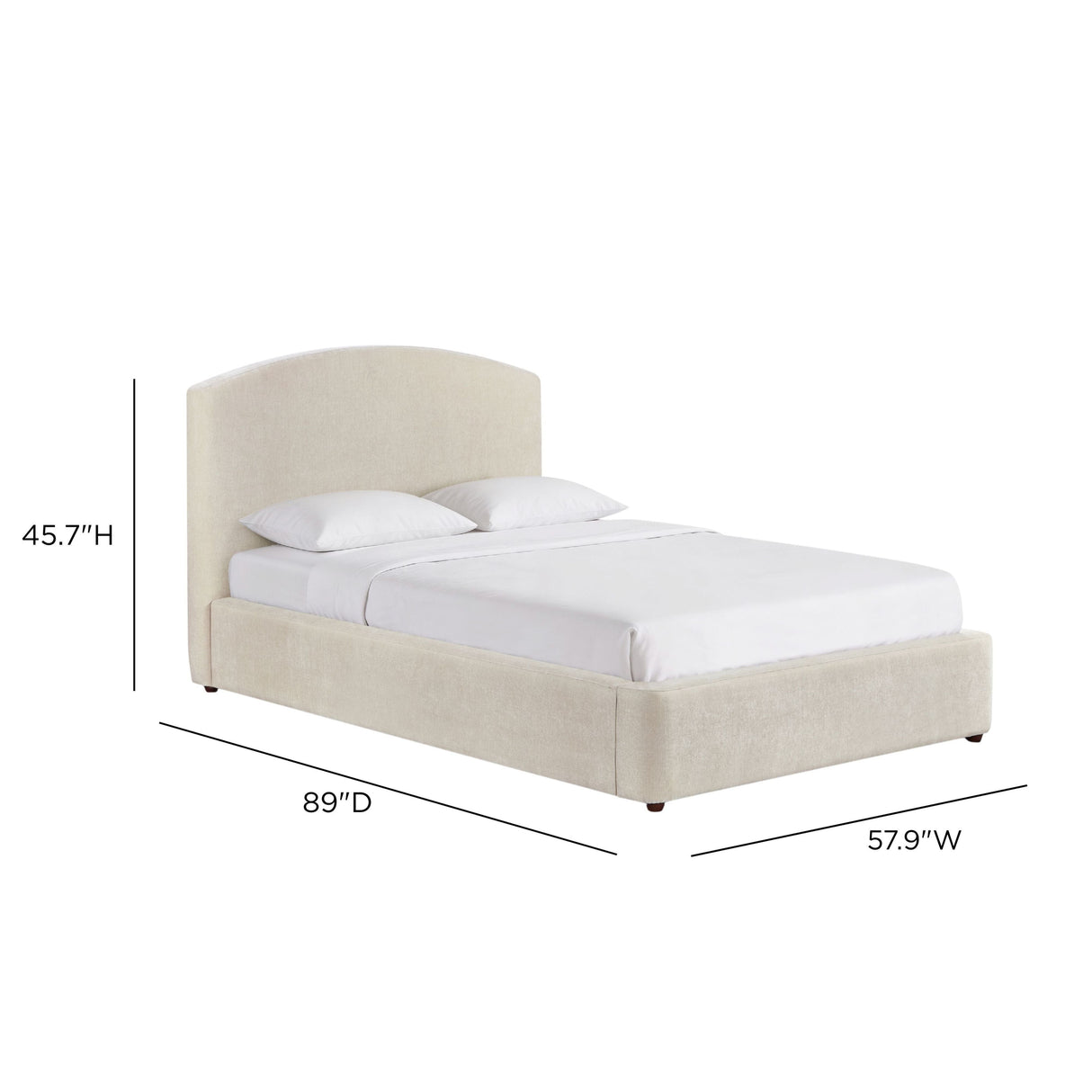 Leah Performance Chenille Bed by TOV Furniture at Eve Furniture