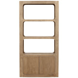Leandra Bookcase, Natural by Dovetail at Eve Furniture