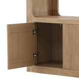Leandra Bookcase, Natural by Dovetail at Eve Furniture
