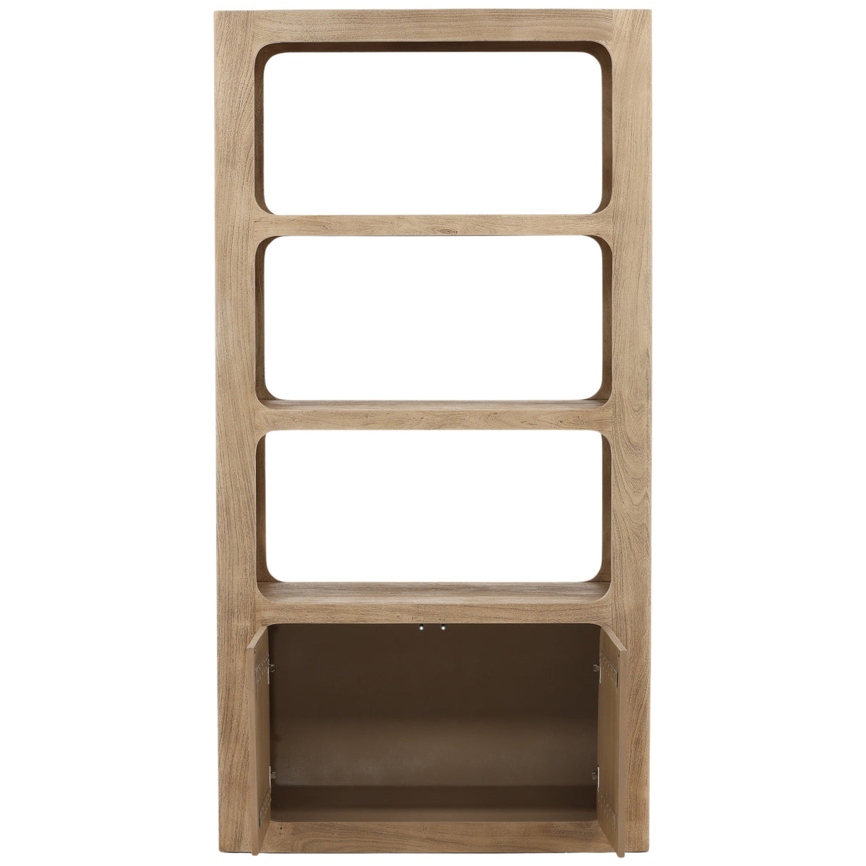 Leandra Bookcase, Natural by Dovetail at Eve Furniture