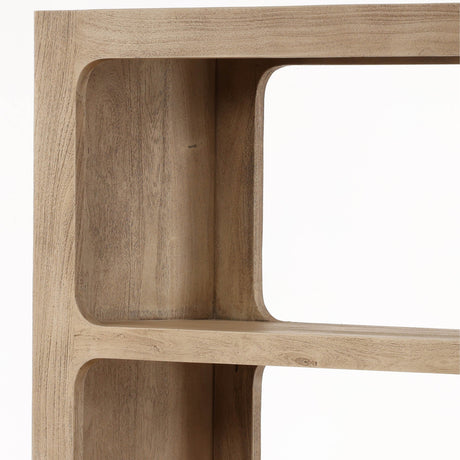 Leandra Bookcase, Natural by Dovetail at Eve Furniture