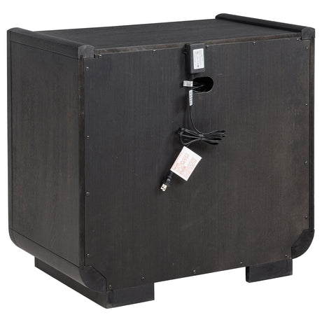 Leandro Black 4-Piece California King Bedroom Set Burnished by Coaster at Eve Furniture