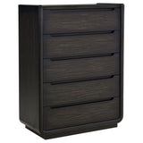 Leandro Black 5-Piece California King Bedroom Set Burnished by Coaster at Eve Furniture