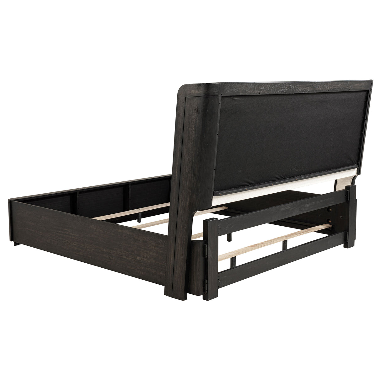 Leandro Black 55-inch California King Wingback Bed Burnished by Coaster at Eve Furniture