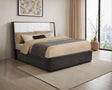 Leandro Black 55-inch California King Wingback Bed Burnished by Coaster at Eve Furniture