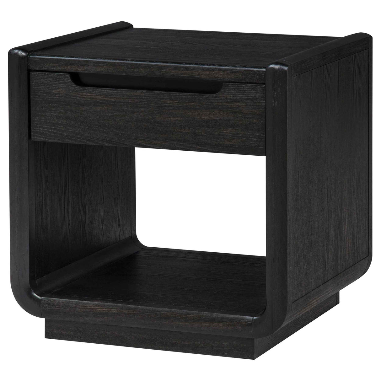 Leandro Burnished Black 1-drawer Wood Occasional Side End Table by Coaster at Eve Furniture