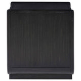 Leandro Burnished Black 1-drawer Wood Occasional Side End Table by Coaster at Eve Furniture