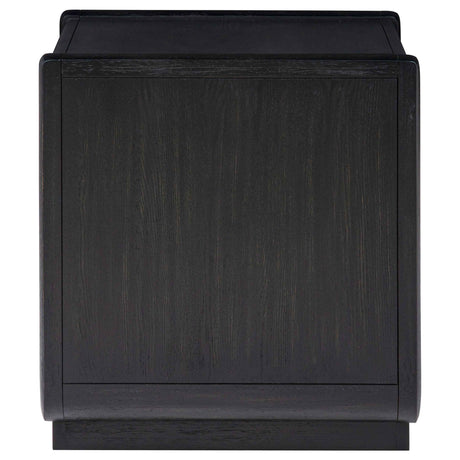 Leandro Burnished Black 1-drawer Wood Occasional Side End Table by Coaster at Eve Furniture
