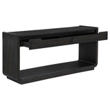 Leandro Burnished Black 2-drawer Entryway Sofa Console Table by Coaster at Eve Furniture