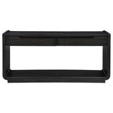Leandro Burnished Black 2-drawer Entryway Sofa Console Table by Coaster at Eve Furniture