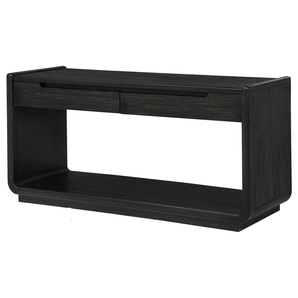 Leandro Burnished Black 2-drawer Entryway Sofa Console Table by Coaster at Eve Furniture
