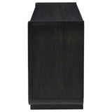 Leandro Burnished Black 2-drawer Entryway Sofa Console Table by Coaster at Eve Furniture