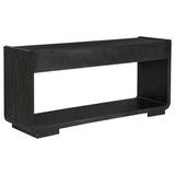 Leandro Burnished Black 2-drawer Entryway Sofa Console Table by Coaster at Eve Furniture