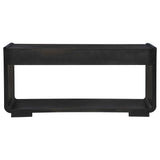 Leandro Burnished Black 2-drawer Entryway Sofa Console Table by Coaster at Eve Furniture