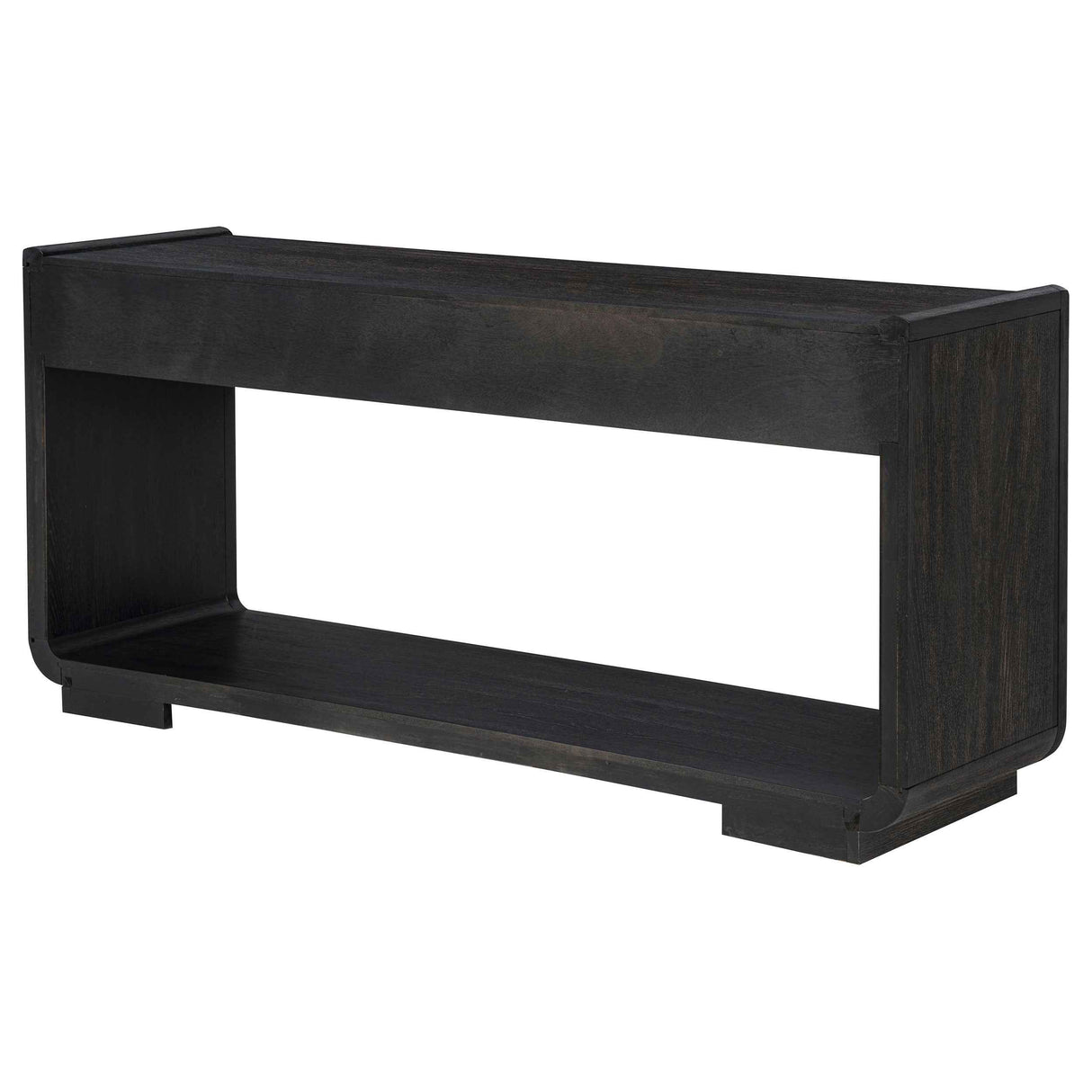 Leandro Burnished Black 2-drawer Entryway Sofa Console Table by Coaster at Eve Furniture