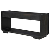 Leandro Burnished Black 2-drawer Entryway Sofa Console Table by Coaster at Eve Furniture