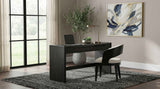 Leandro Burnished Black 2-drawer Home Office Writing Desk by Coaster at Eve Furniture