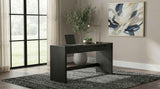 Leandro Burnished Black 2-drawer Home Office Writing Desk by Coaster at Eve Furniture