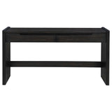 Leandro Burnished Black 2-drawer Home Office Writing Desk by Coaster at Eve Furniture