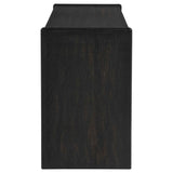 Leandro Burnished Black 2-drawer Home Office Writing Desk by Coaster at Eve Furniture