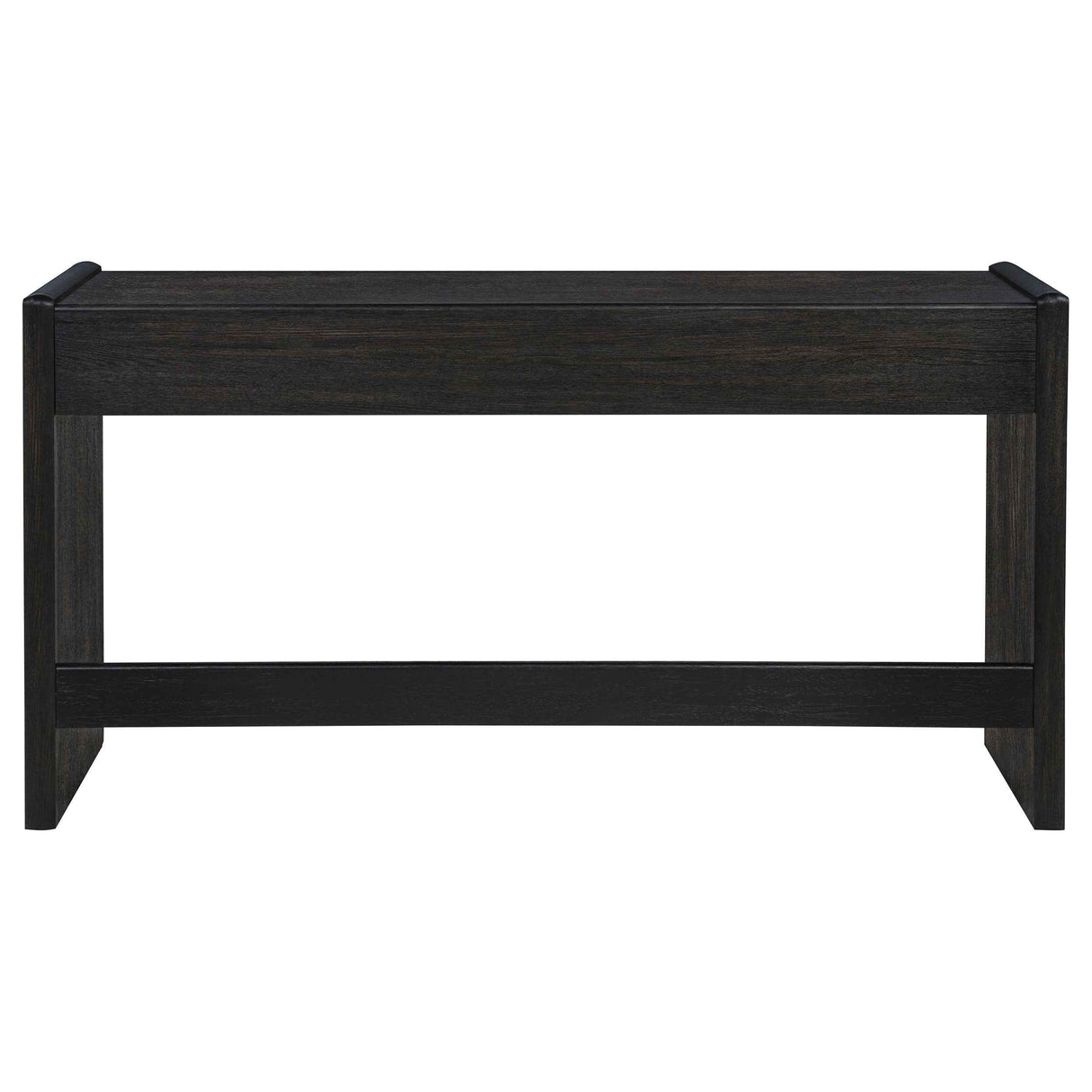 Leandro Burnished Black 2-drawer Home Office Writing Desk by Coaster at Eve Furniture