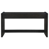 Leandro Burnished Black 2-drawer Home Office Writing Desk by Coaster at Eve Furniture