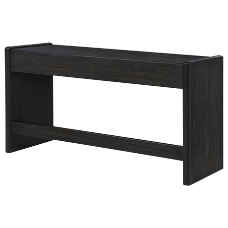 Leandro Burnished Black 2-drawer Home Office Writing Desk by Coaster at Eve Furniture