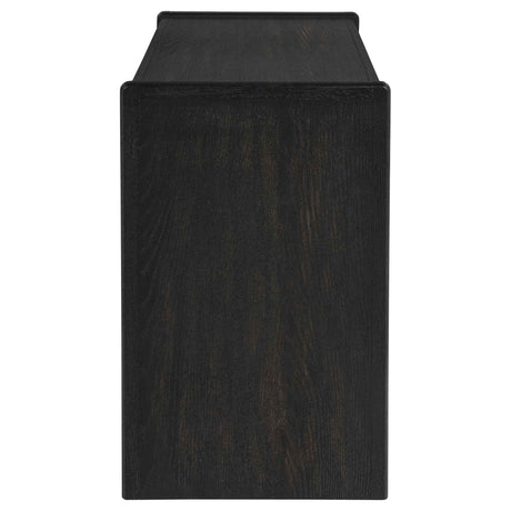 Leandro Burnished Black 2-drawer Home Office Writing Desk by Coaster at Eve Furniture