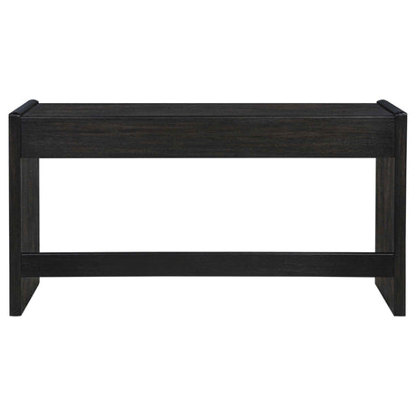 Leandro Burnished Black 2-drawer Home Office Writing Desk by Coaster at Eve Furniture
